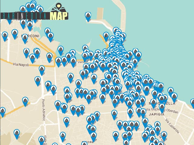 Mappa interattiva di Bari
